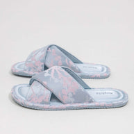 Ulivary Classic Cross-Strap Embroidery Slippers (more colors)