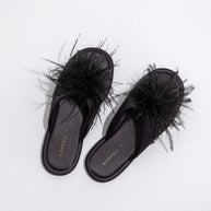Ulivary Luxe Feather Slippers (more colors)