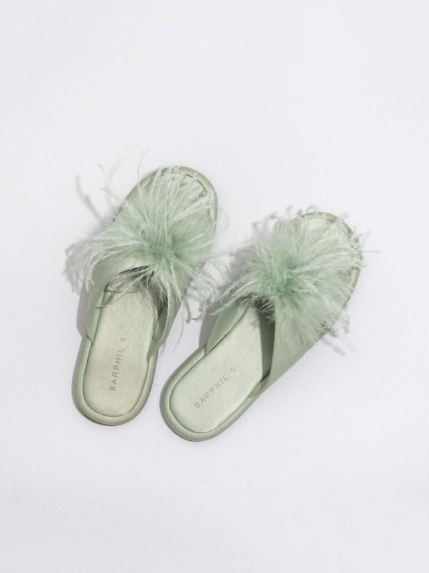 Ulivary Luxe Feather Slippers (more colors)