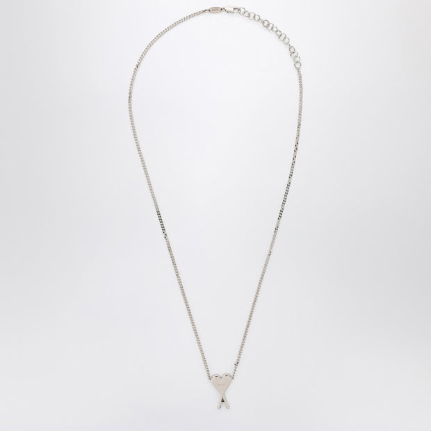 Ami Paris Ami De Coeur Palladium Necklace