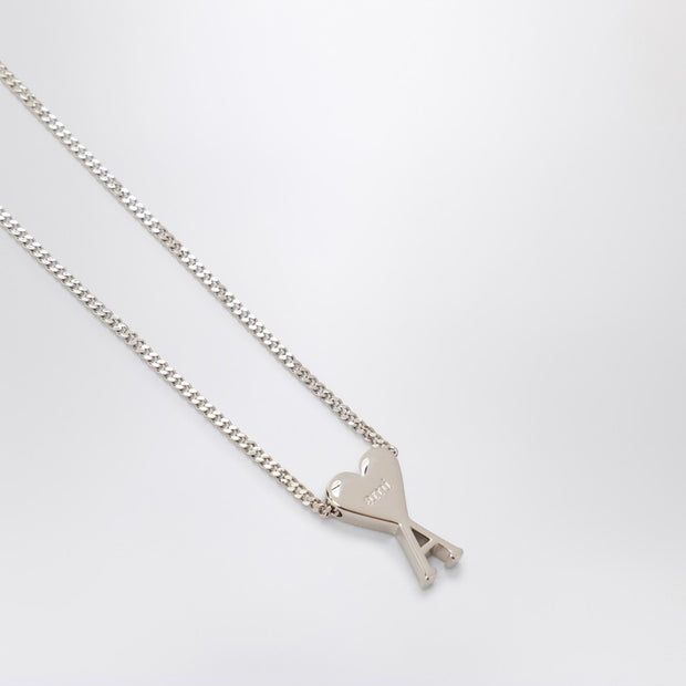 Ami Paris Ami De Coeur Palladium Necklace