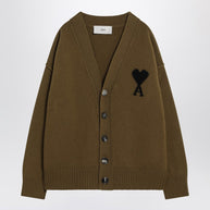 Ami Paris Ami De Coeur Bronze Cardigan