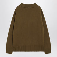 Ami Paris Ami De Coeur Bronze Cardigan