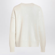 Ami Paris White Wool Cardigan Ami De Coeur