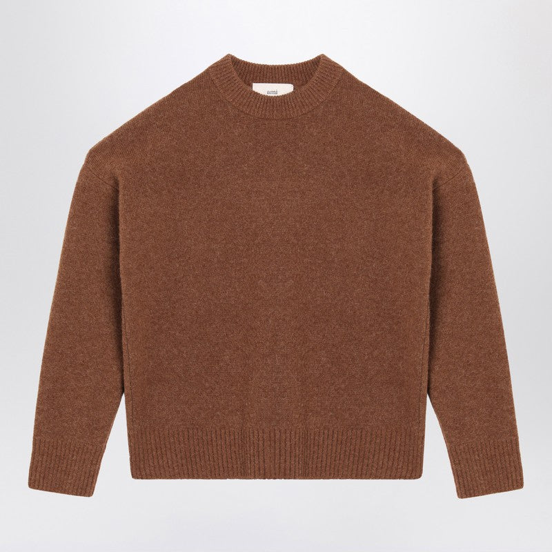 Ami Paris Hazelnut Ami De Coeur Sweater