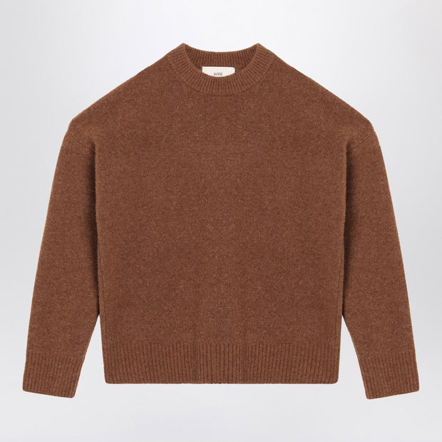 Ami Paris Hazelnut Ami De Coeur Sweater
