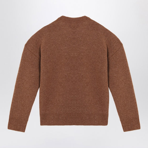 Ami Paris Hazelnut Ami De Coeur Sweater