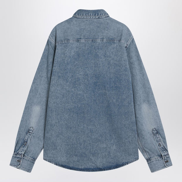 Ami Paris Denim Ami De Coeur Shirt