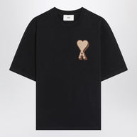 Ami Paris Black Ami De Coeur T-shirt
