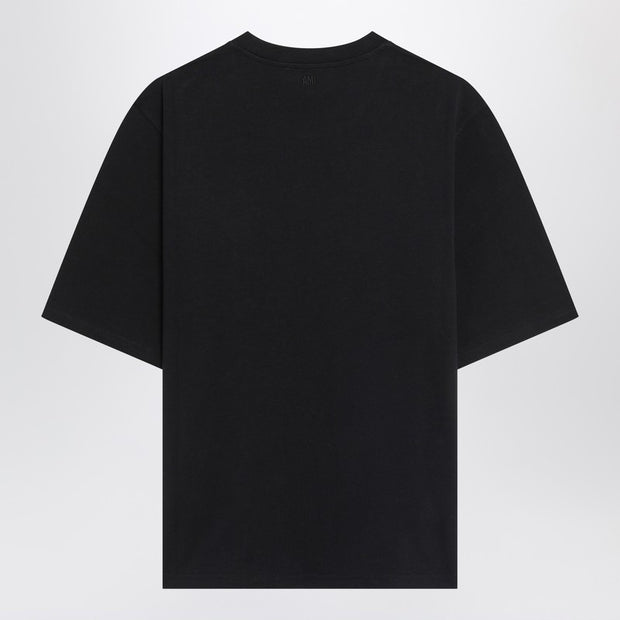 Ami Paris Black Ami De Coeur T-shirt