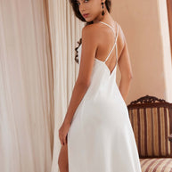 Ulivary Elegant Robe Dress & Pajama Set Bridal