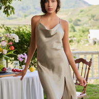 Ulivary Bridal Robe And Dress Pajama Set
