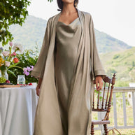 Ulivary Bridal Robe And Dress Pajama Set