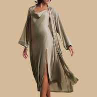 Ulivary Bridal Robe And Dress Pajama Set