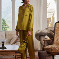 Ulivary Lapel Pajama Set 3 Pcs