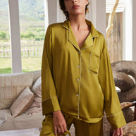 Ulivary Lapel Pajama Set 3 Pcs