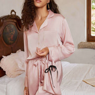 Ulivary Lapel Pajama Set 3 Pcs