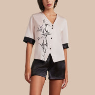Ulivary Ink Bamboo Pajama Set Shorts 2 Pcs