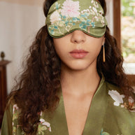 Ulivary Floral Olive Kimono Robe