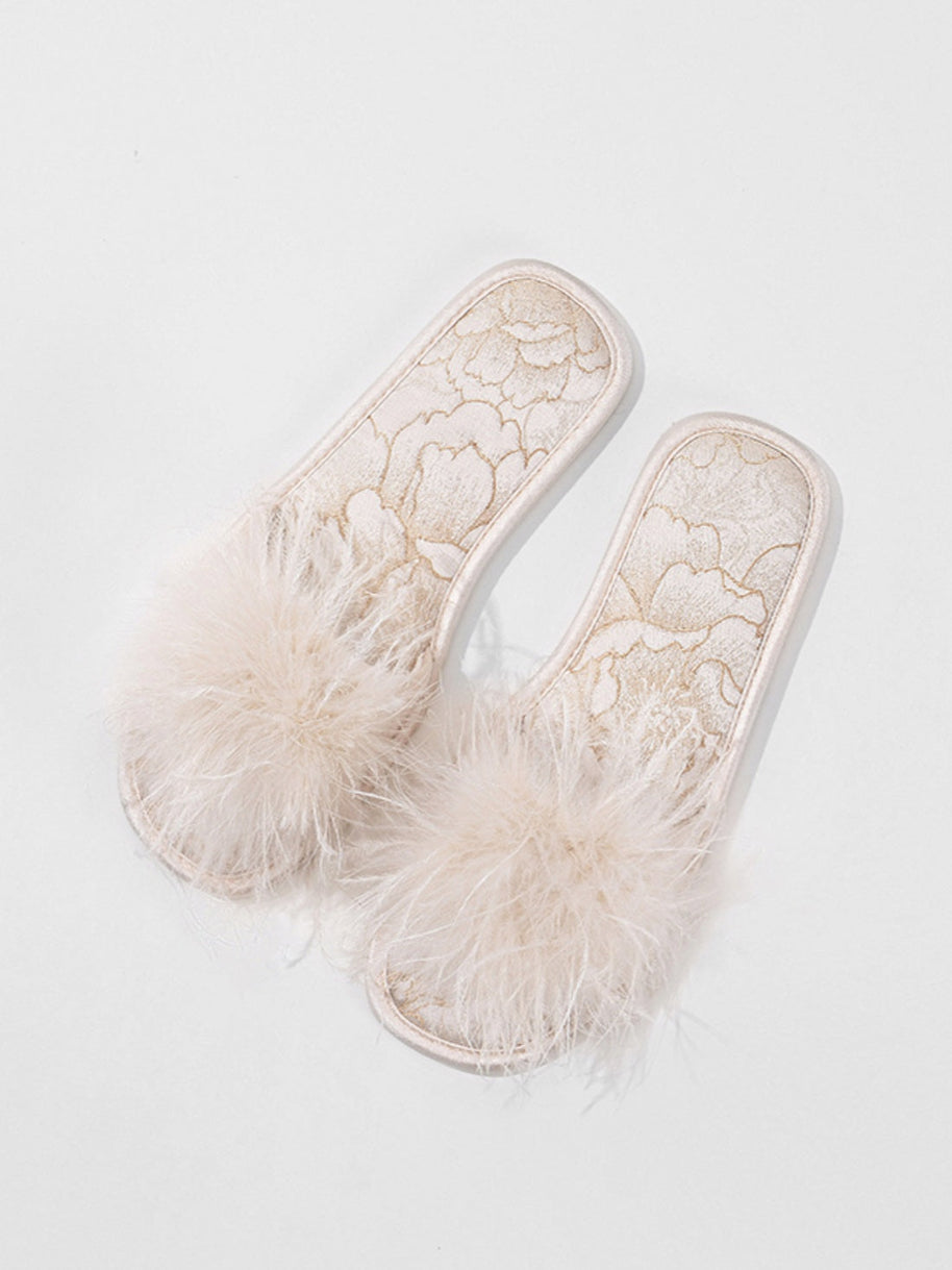 Ulivary Oriental-Inspired Jacquard Slippers (more colors)