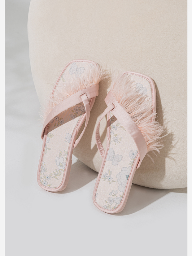 Ulivary Elegant Summer Toe Ring Slippers (more colors)