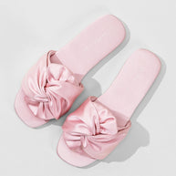Ulivary Silky Satin Bow Slippers (more colors)