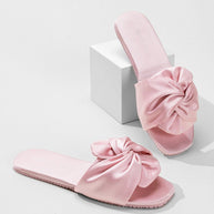 Ulivary Silky Satin Bow Slippers (more colors)