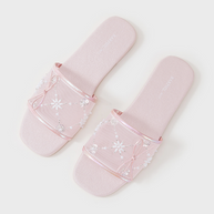 Ulivary Embroidered Satin Bow House Slippers (more colors)