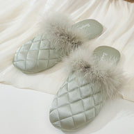 Ulivary Cozy Fall & Winter Silk Satin Slippers (more colors)