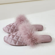 Ulivary Cozy Fall & Winter Silk Satin Slippers (more colors)