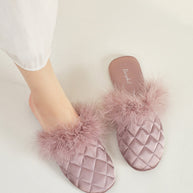 Ulivary Cozy Fall & Winter Silk Satin Slippers (more colors)