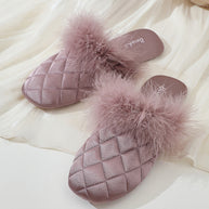 Ulivary Cozy Fall & Winter Silk Satin Slippers (more colors)