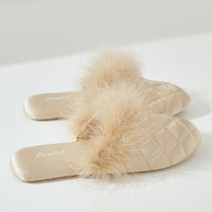 Ulivary Cozy Fall & Winter Silk Satin Slippers (more colors)