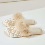 Ulivary Cozy Fall & Winter Silk Satin Slippers (more colors)
