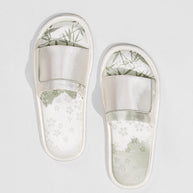 Ulivary New Eastern Jacquard Satin Slippers