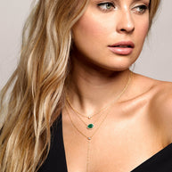 Zoe Lev Small Bezel Diamond Necklace