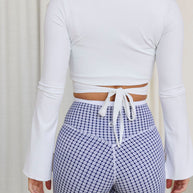 Astoria LIVE LUXE Wrap Sleeved Crop - White