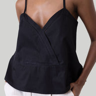 Reistor V-neck Lace Camisole in Black