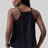 Reistor V-neck Lace Camisole in Black