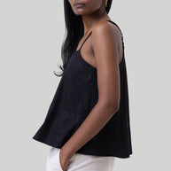 Reistor V-neck Lace Camisole in Black