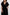 Reistor V-neck Gathered Maxi Dress in Black