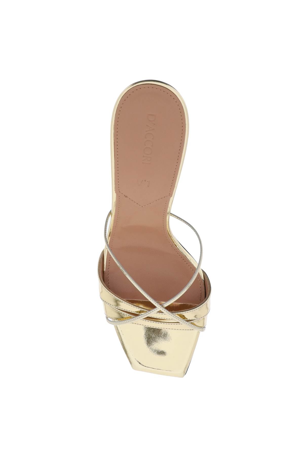 D'accori Lust Metallic Leather Mules