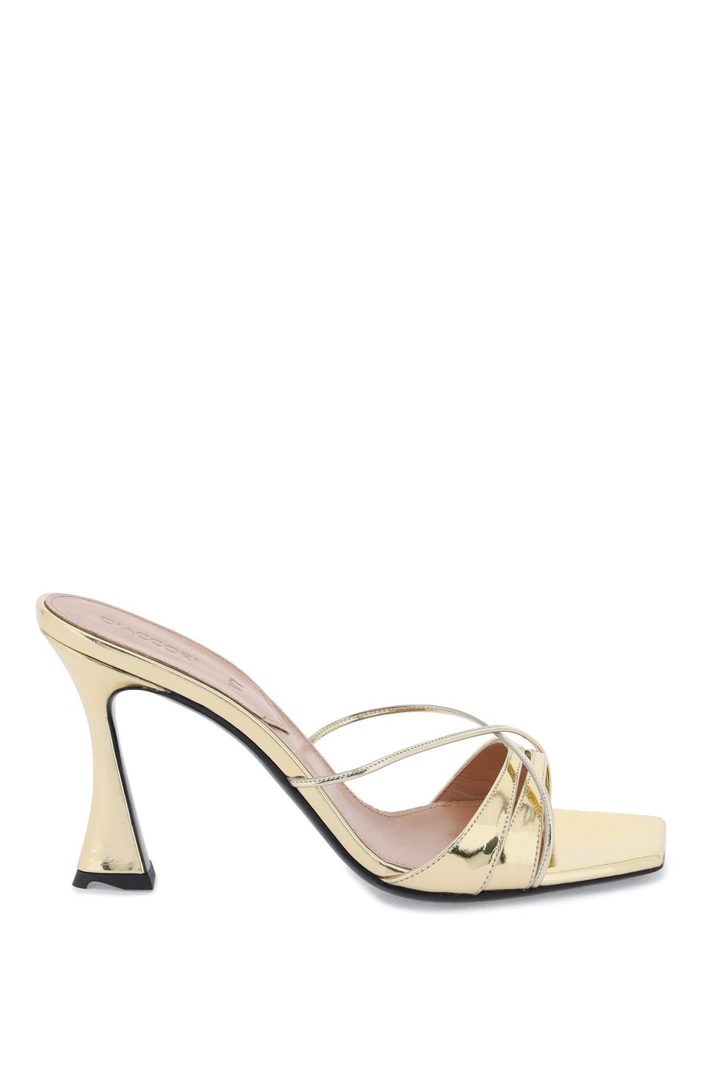 D'accori Lust Metallic Leather Mules