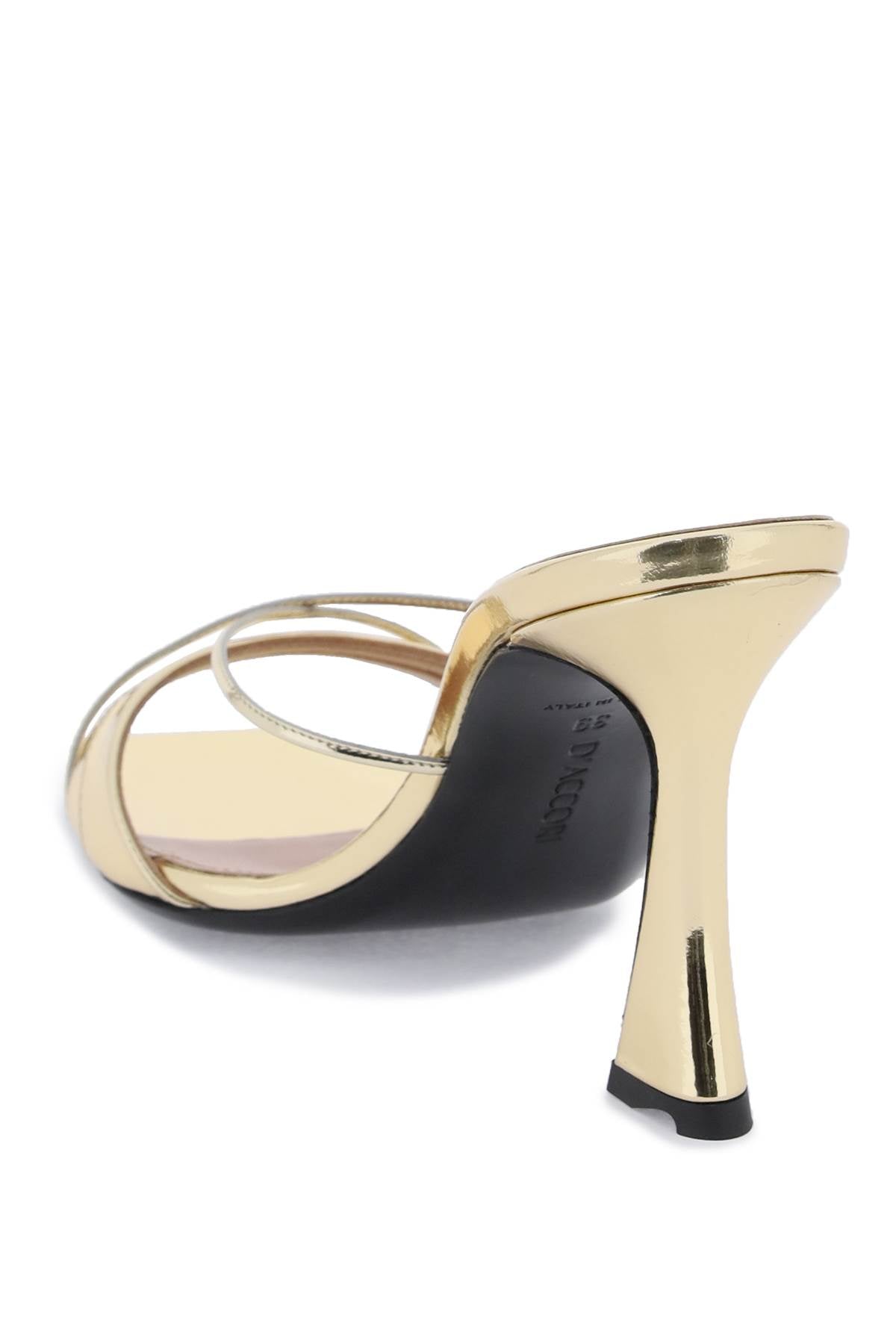 D'accori Lust Metallic Leather Mules