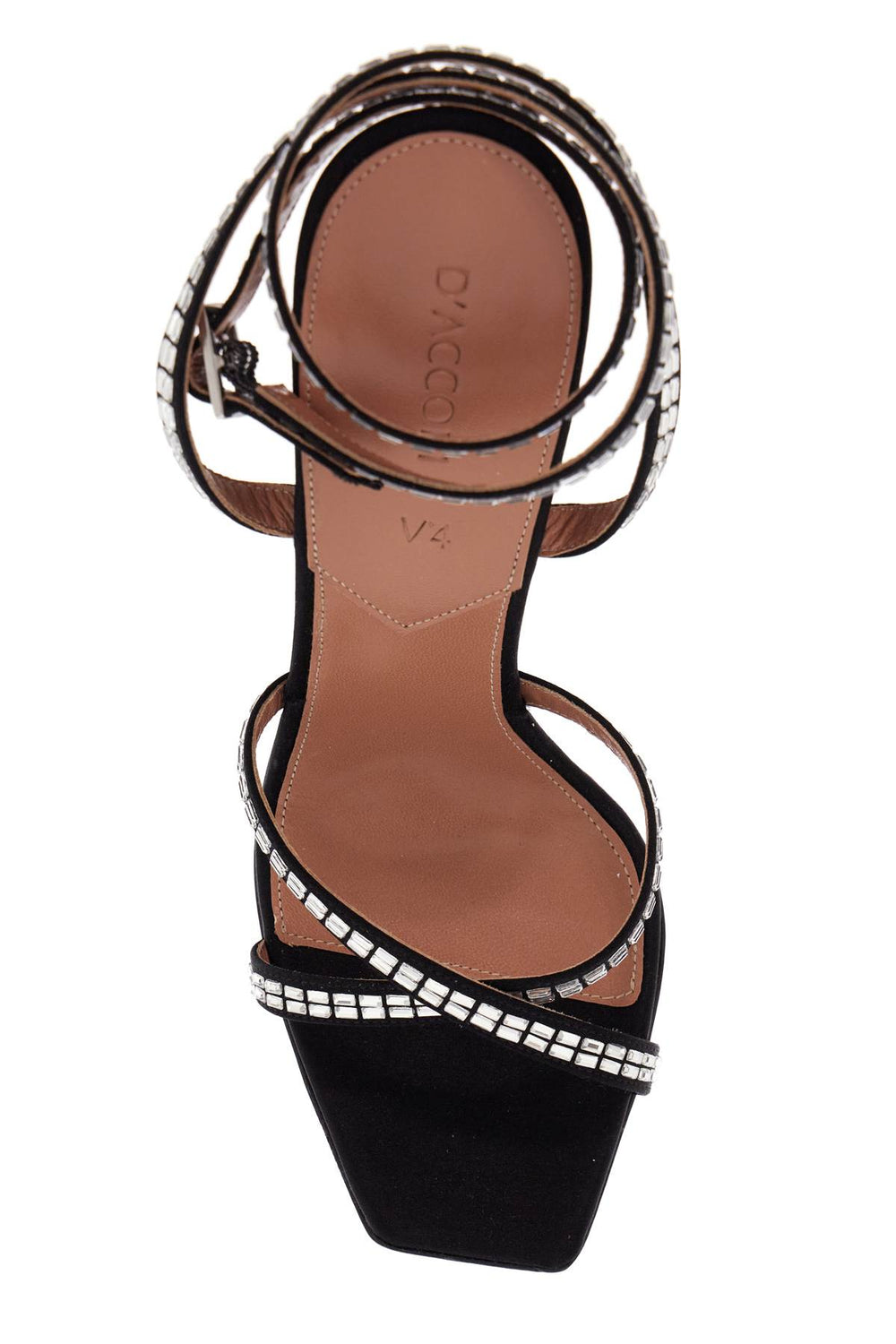 D'accori Square Satin Sandals