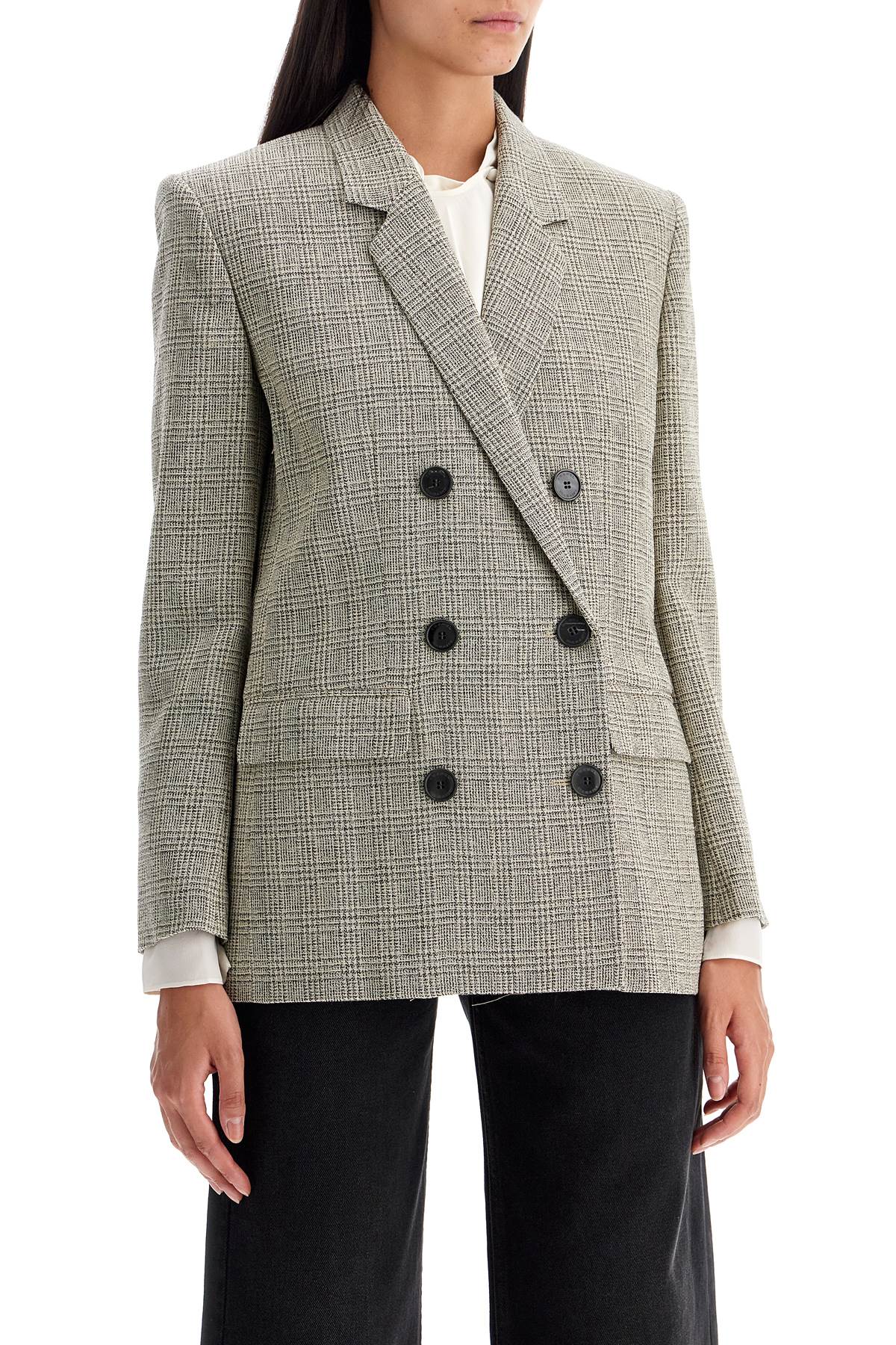 Isabel Marant 'madina' Checked Double-breasted Blazer