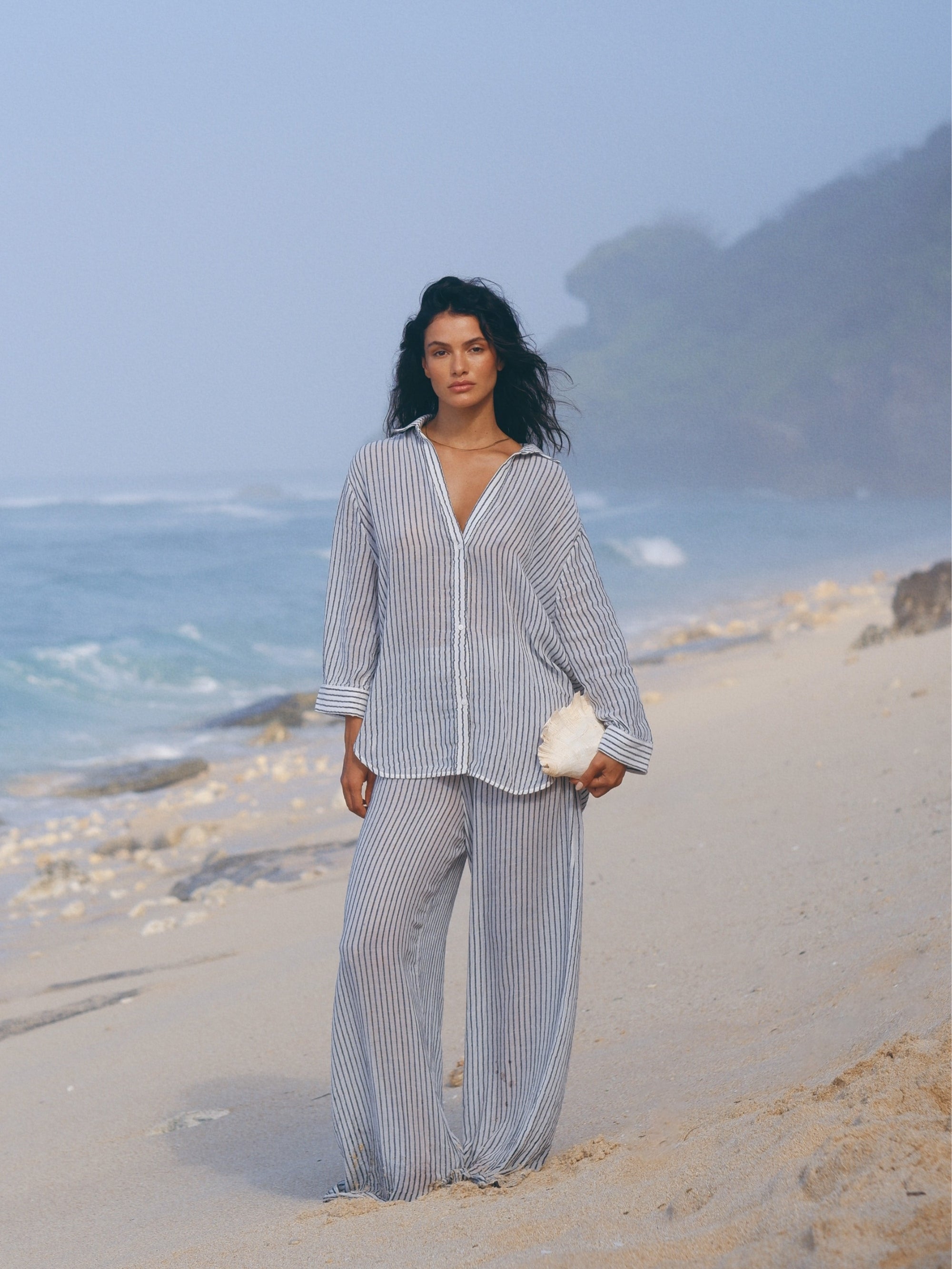 The Handloom Voyage Set - Black Stripes