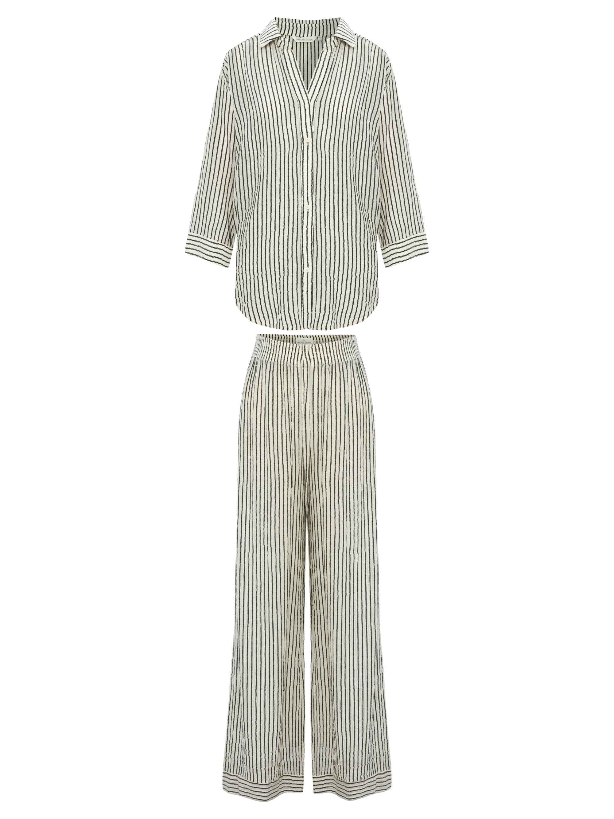 The Handloom Voyage Set - Black Stripes