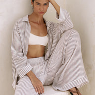 The Handloom Voyage Set - Burgundy Stripes