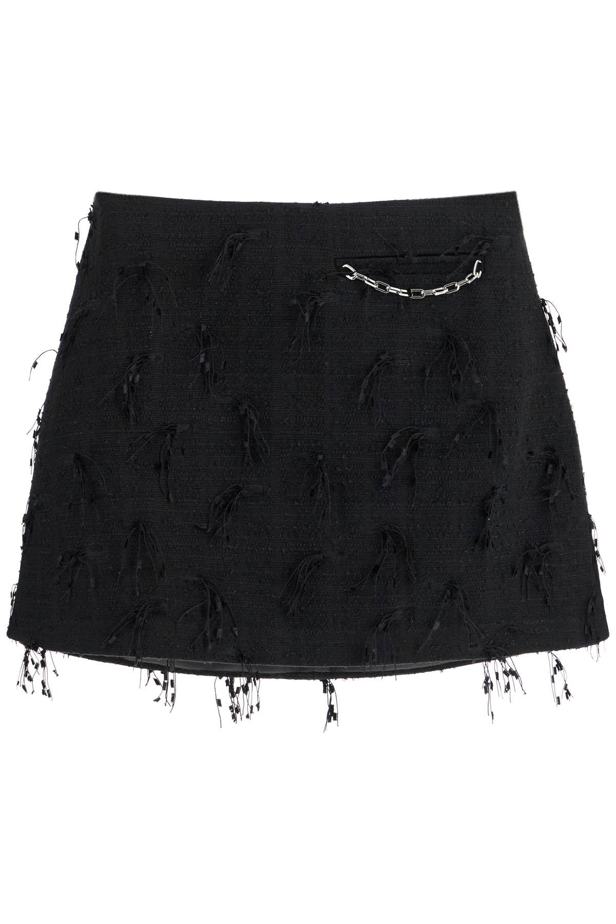 Ganni Tweed Boucle Mini Skirt